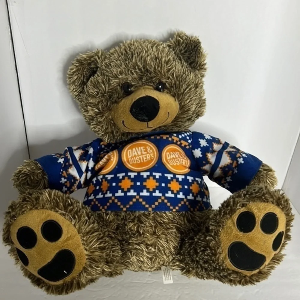 DAVE & BUSTER BEAR WITH JERSEY